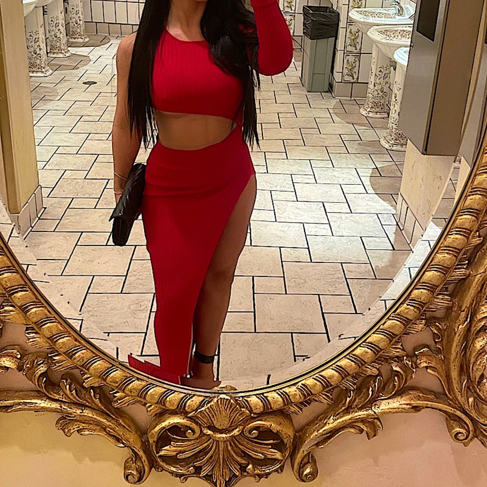 Red dress